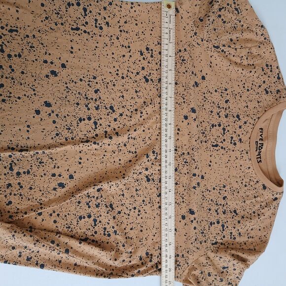 Five Points Industry T-Shirt Men Large Splatter Print Streetwear Urban Grunge - Picture 7 of 10